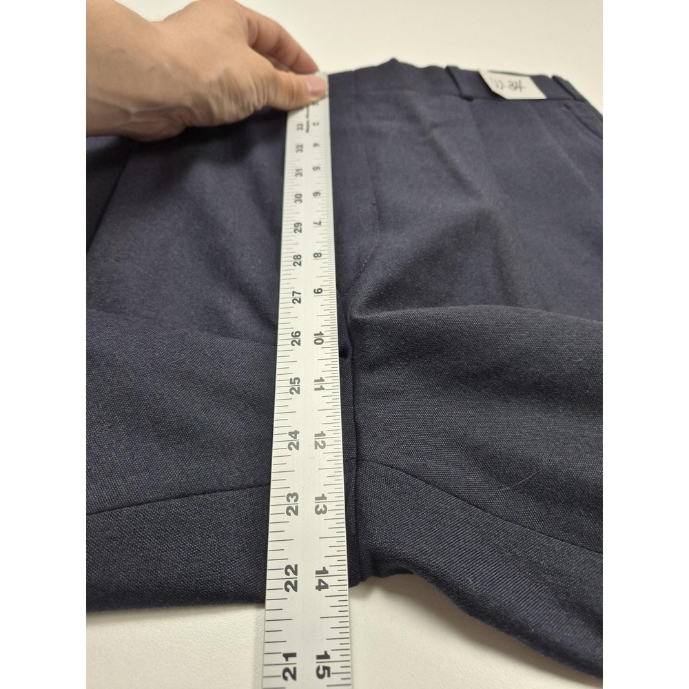 VTG Racquet Club Dress Pants Mens 34x36 Blue Pleated Straight Unhemmed USA - Picture 8 of 11